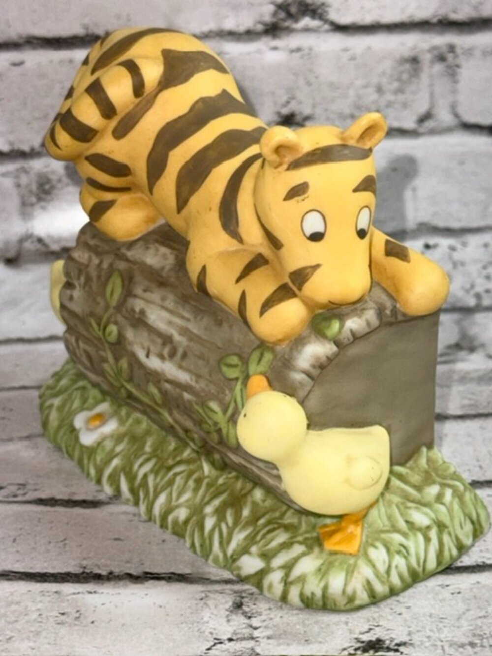 Vintage Tigger Night Light Cover Figurine Walt Disney Ceramic Winnie Pooh Duck
